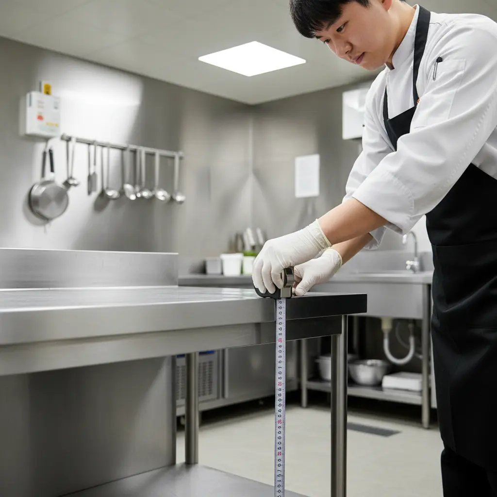 작업자 키에 맞춘 높이 설정