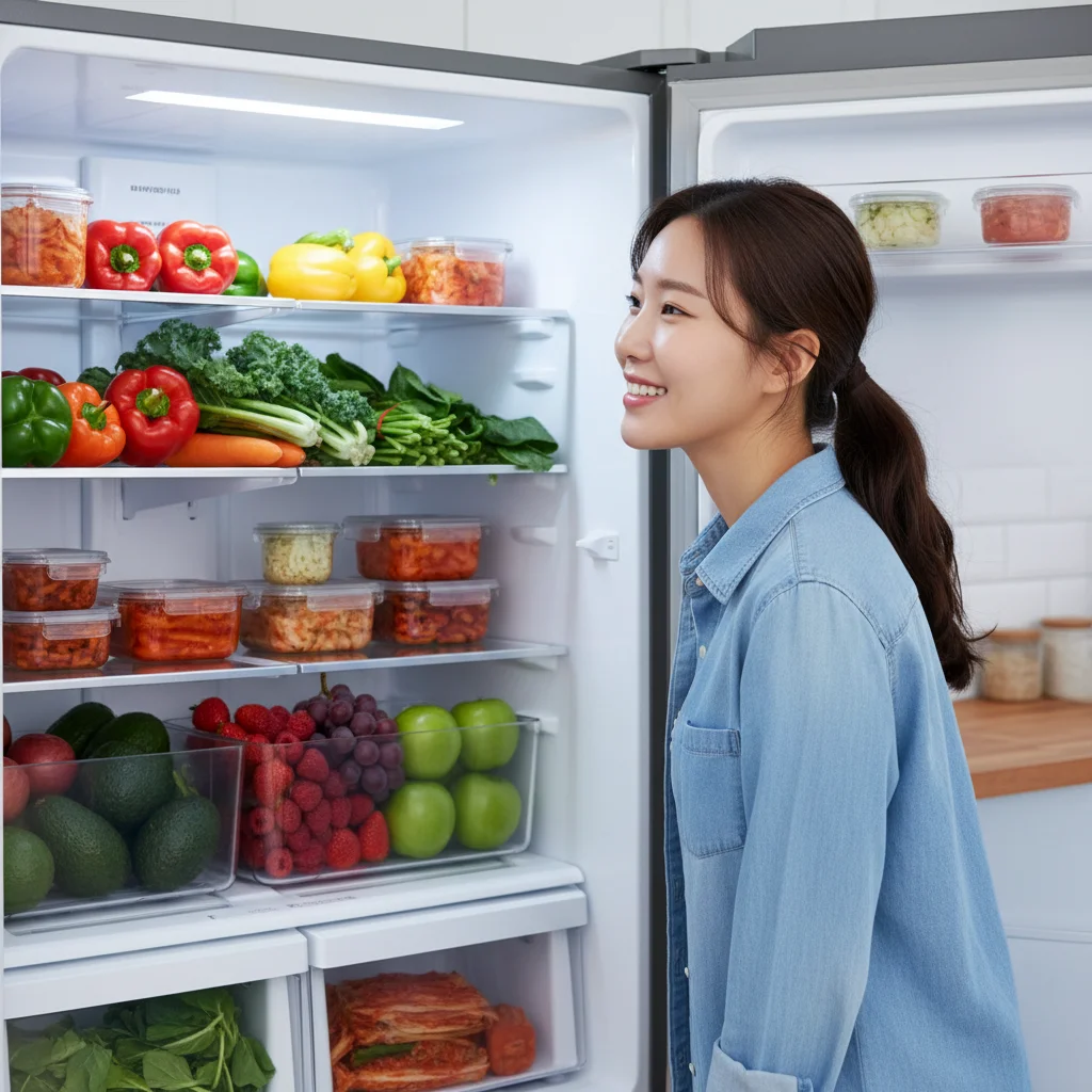 신선한 식재료 보관