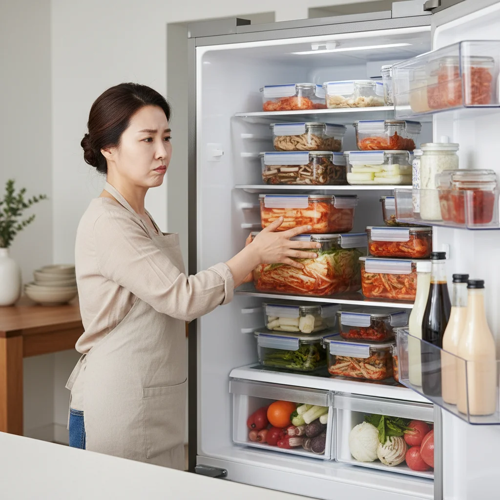 냉장고 수납 고민