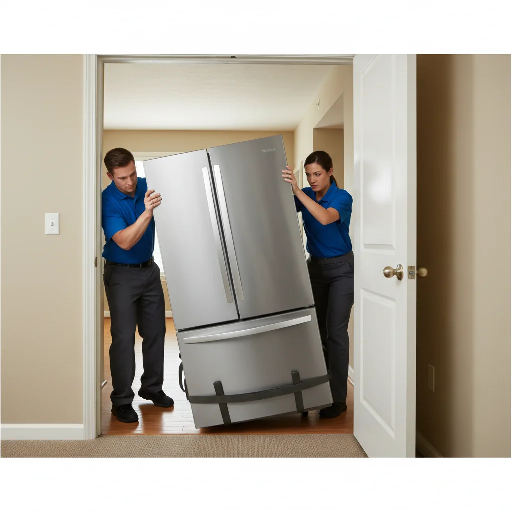 냉장고 설치 현장