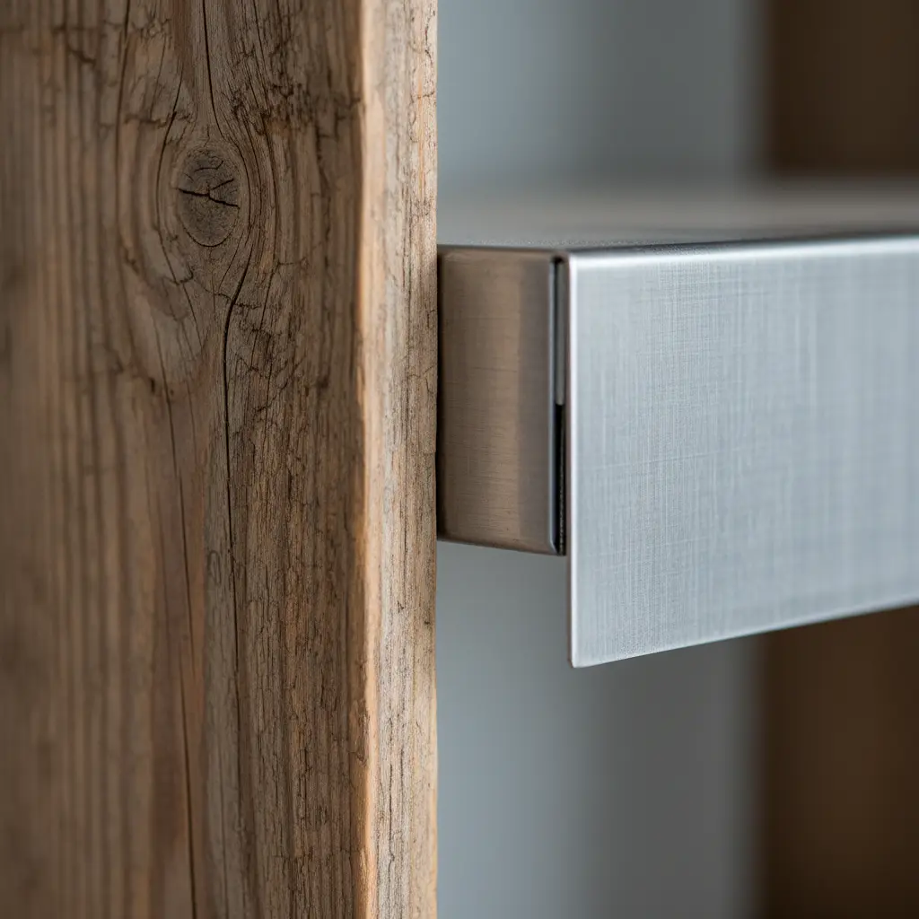 원목 vs 철제 소재 질감 비교