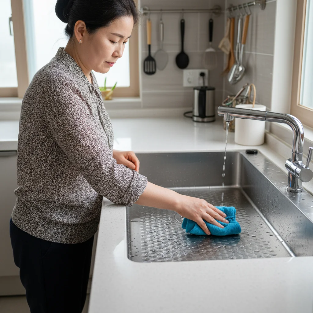 물 얼룩 관리, 엠보가 정답?