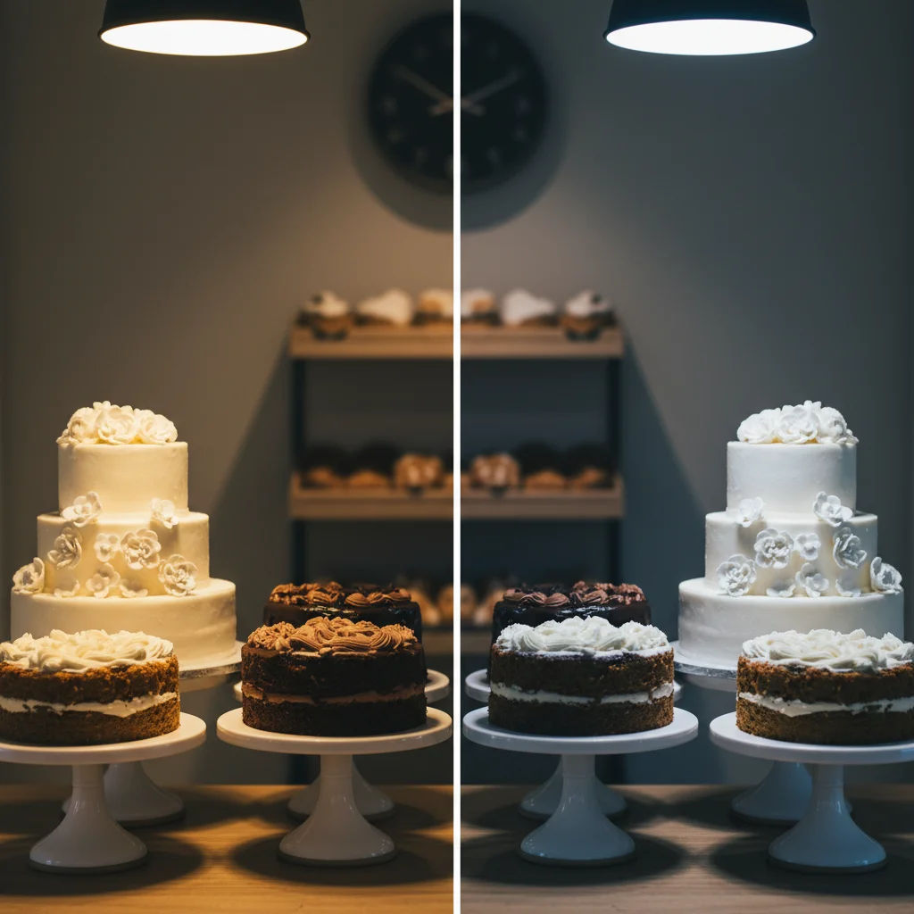 조명 색온도 비교