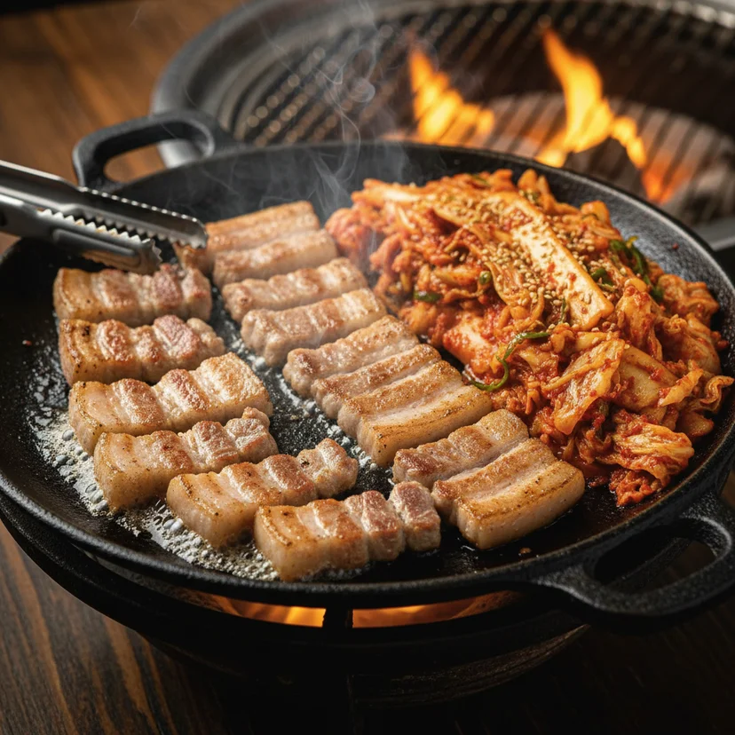 삼겹살엔 주물판