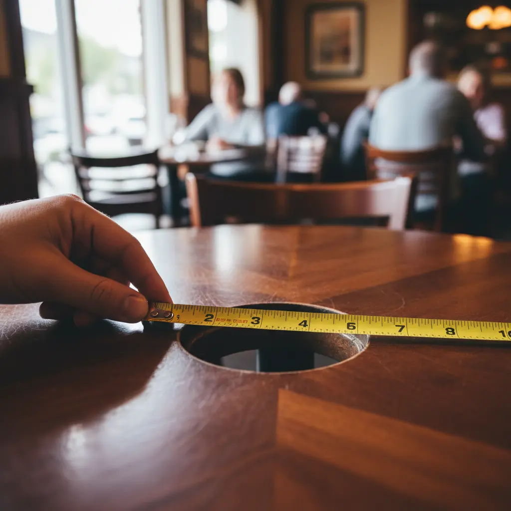 타공 사이즈 측정 필수