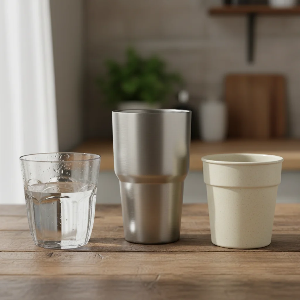 소재별 물컵 비교