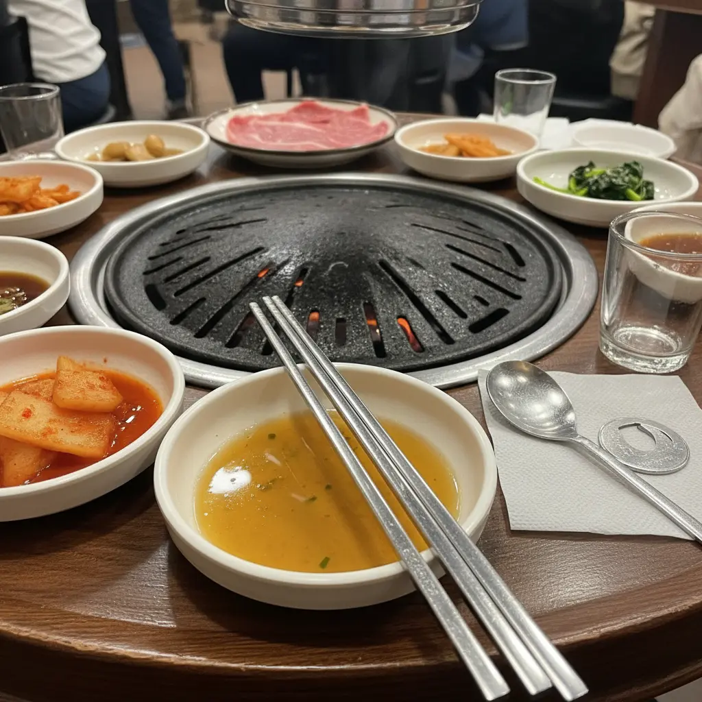 묵직한 사각 젓가락 활용