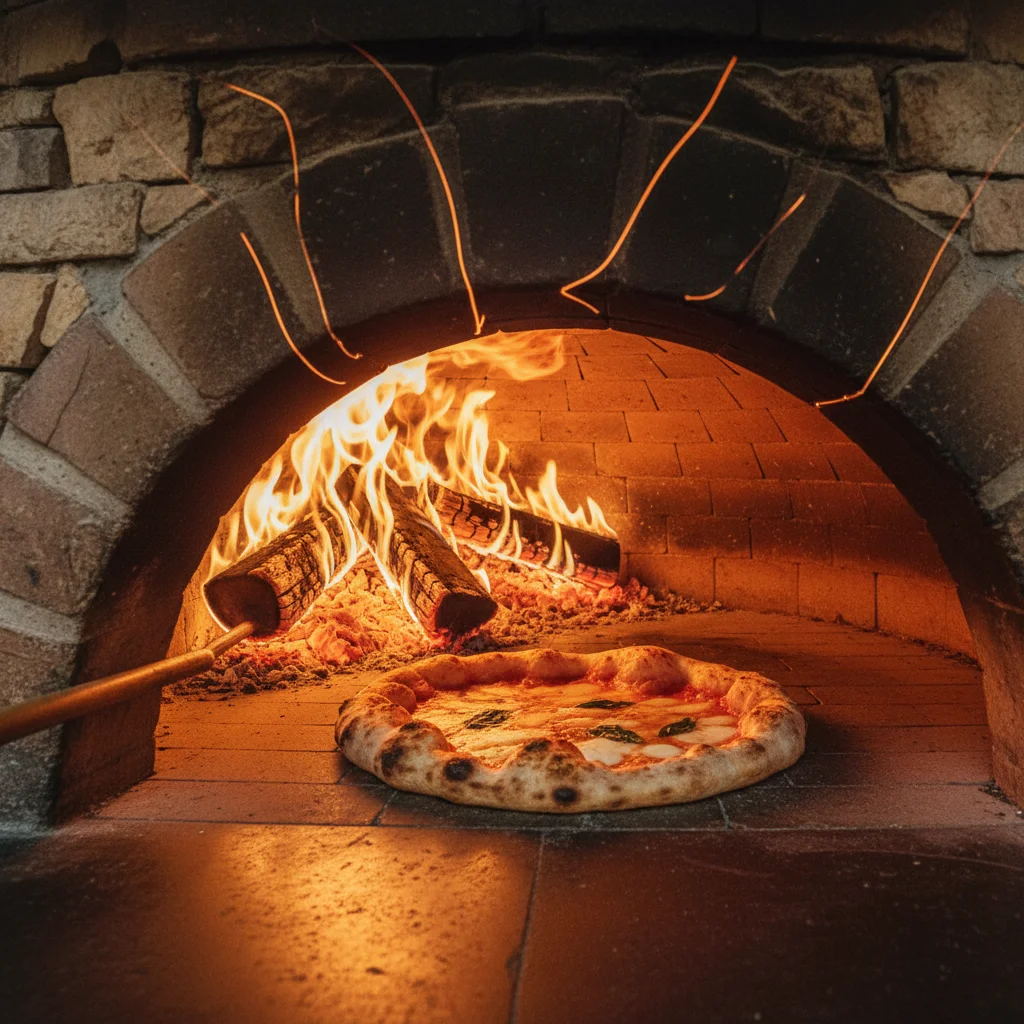 장작 화덕의 깊은 풍미