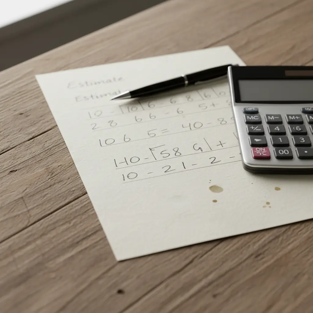 꼼꼼한 견적서 확인