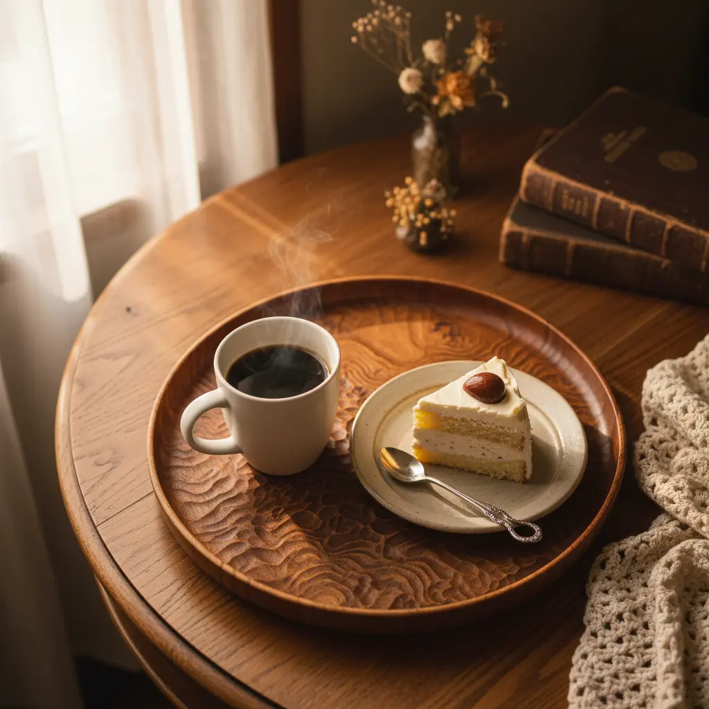 카페용 우드 트레이