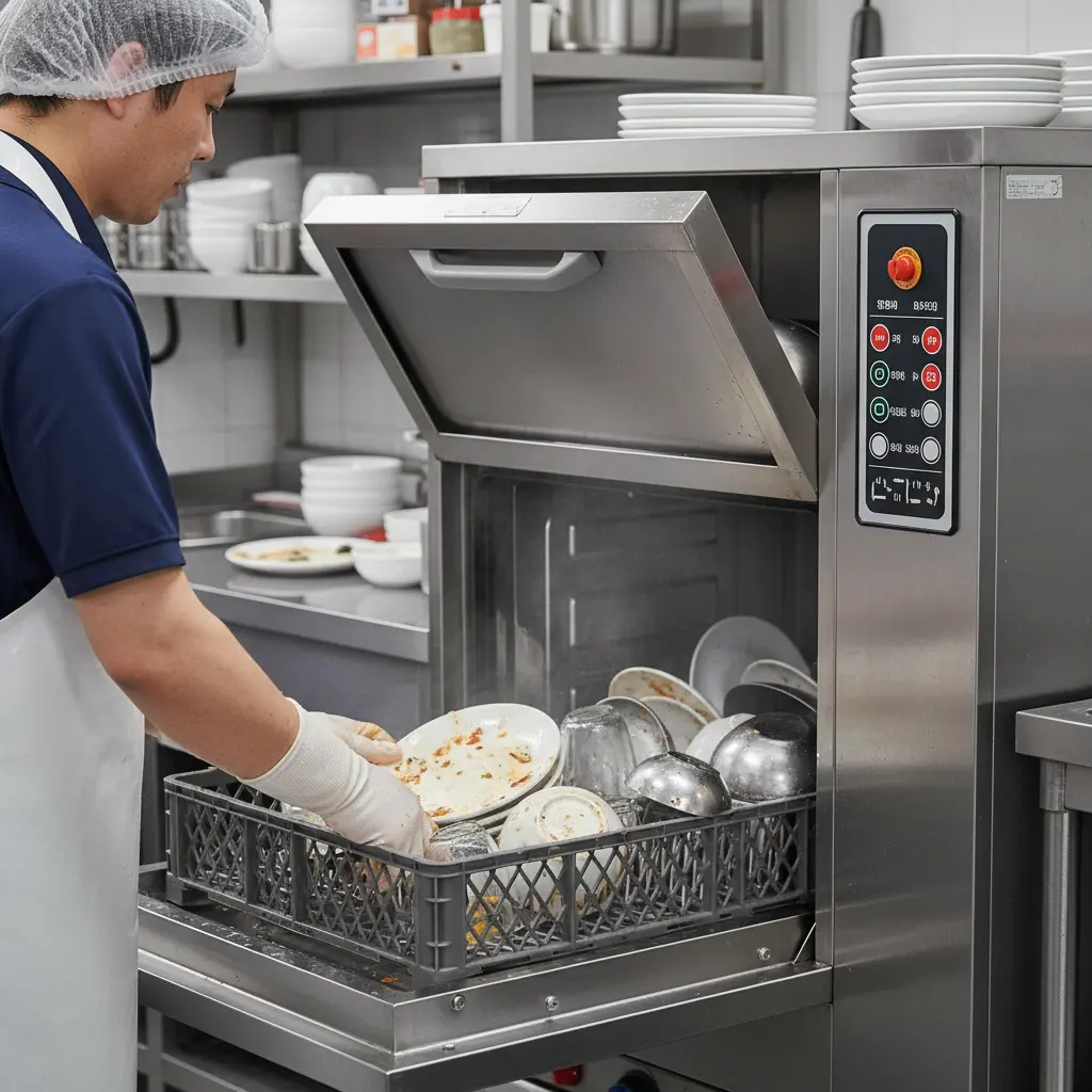 도어형 식기세척기 사용 모습