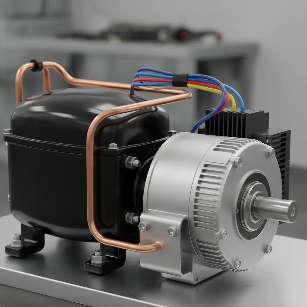 핵심 부품 콤프레셔 확인