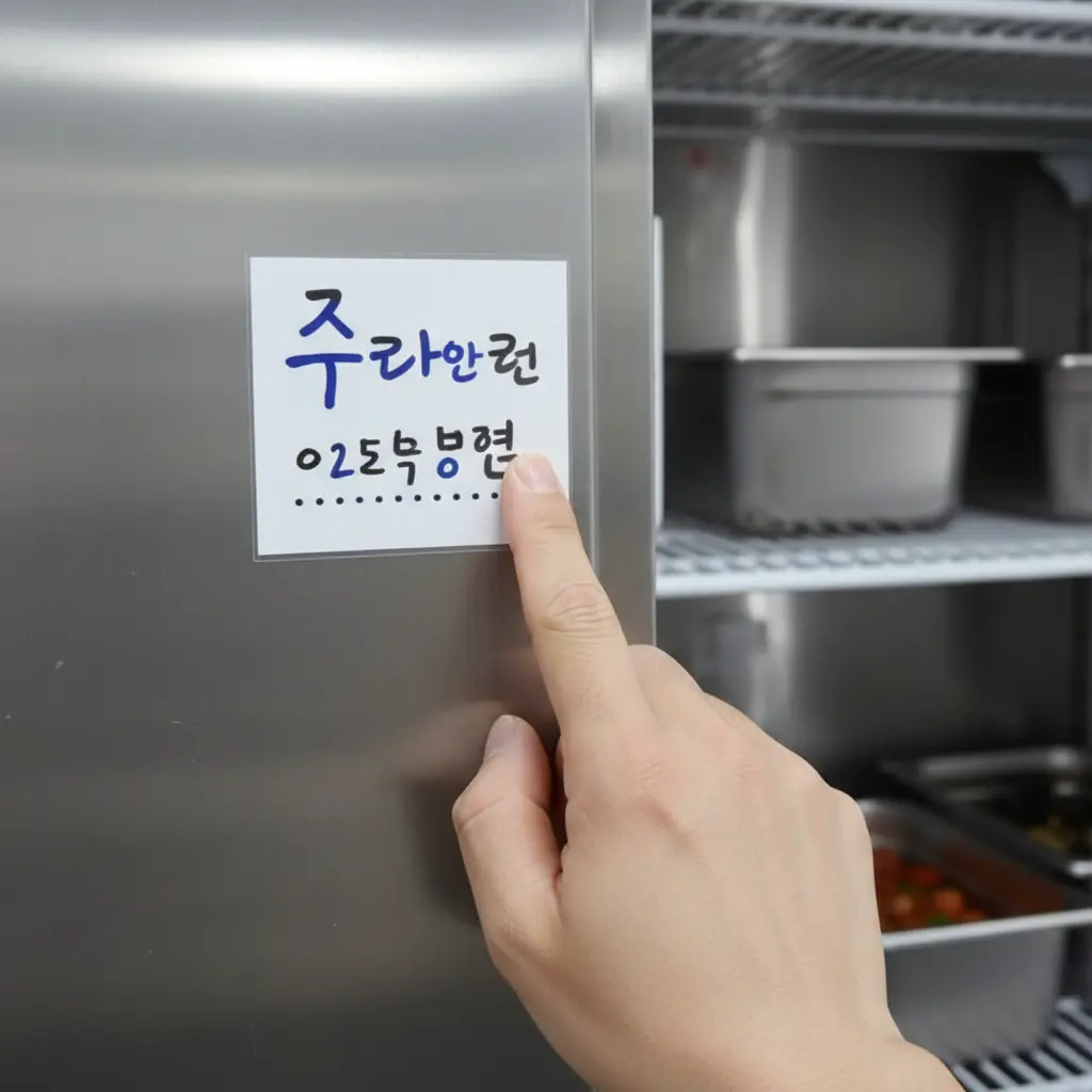 제조년월 라벨 확인 필수