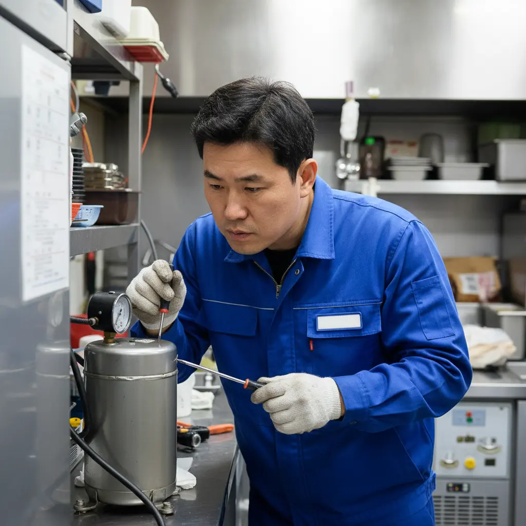 컴프레서 소음 체크