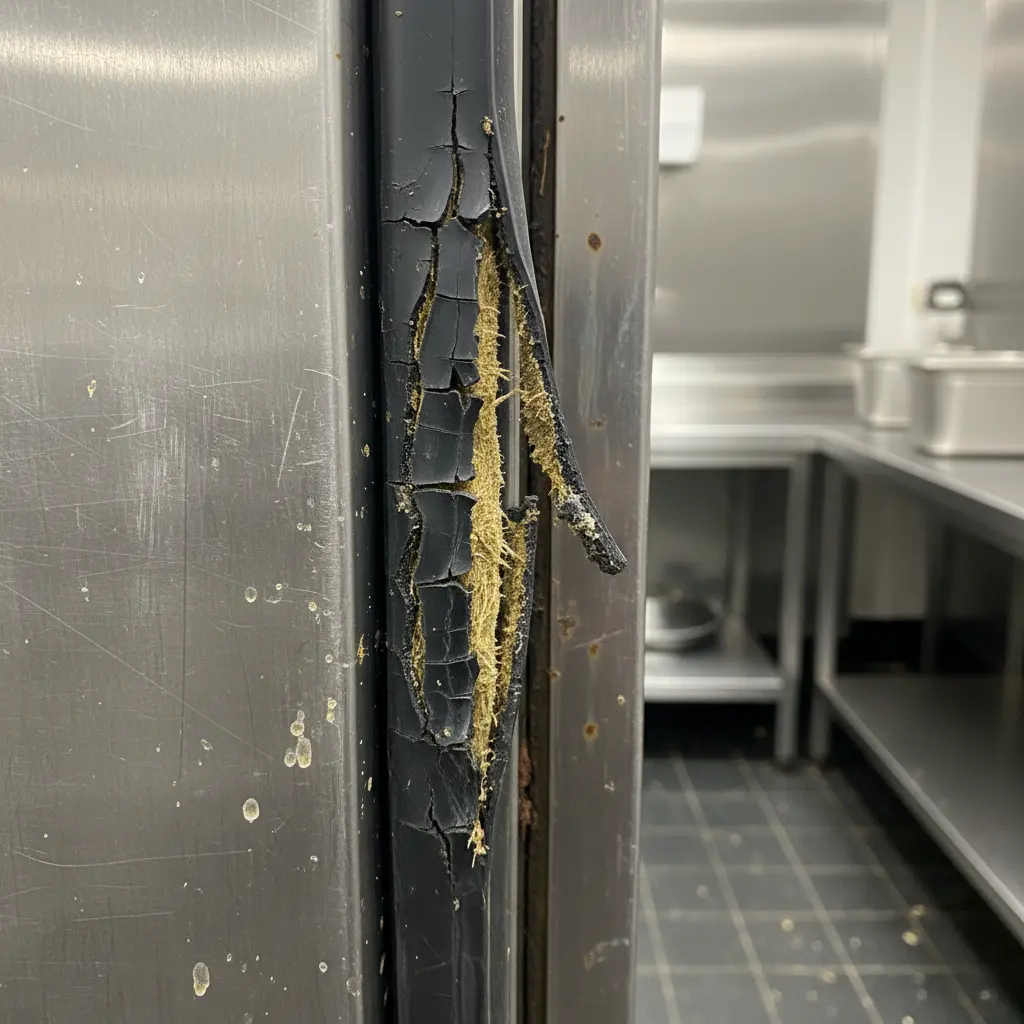 찢어진 고무 패킹 주의