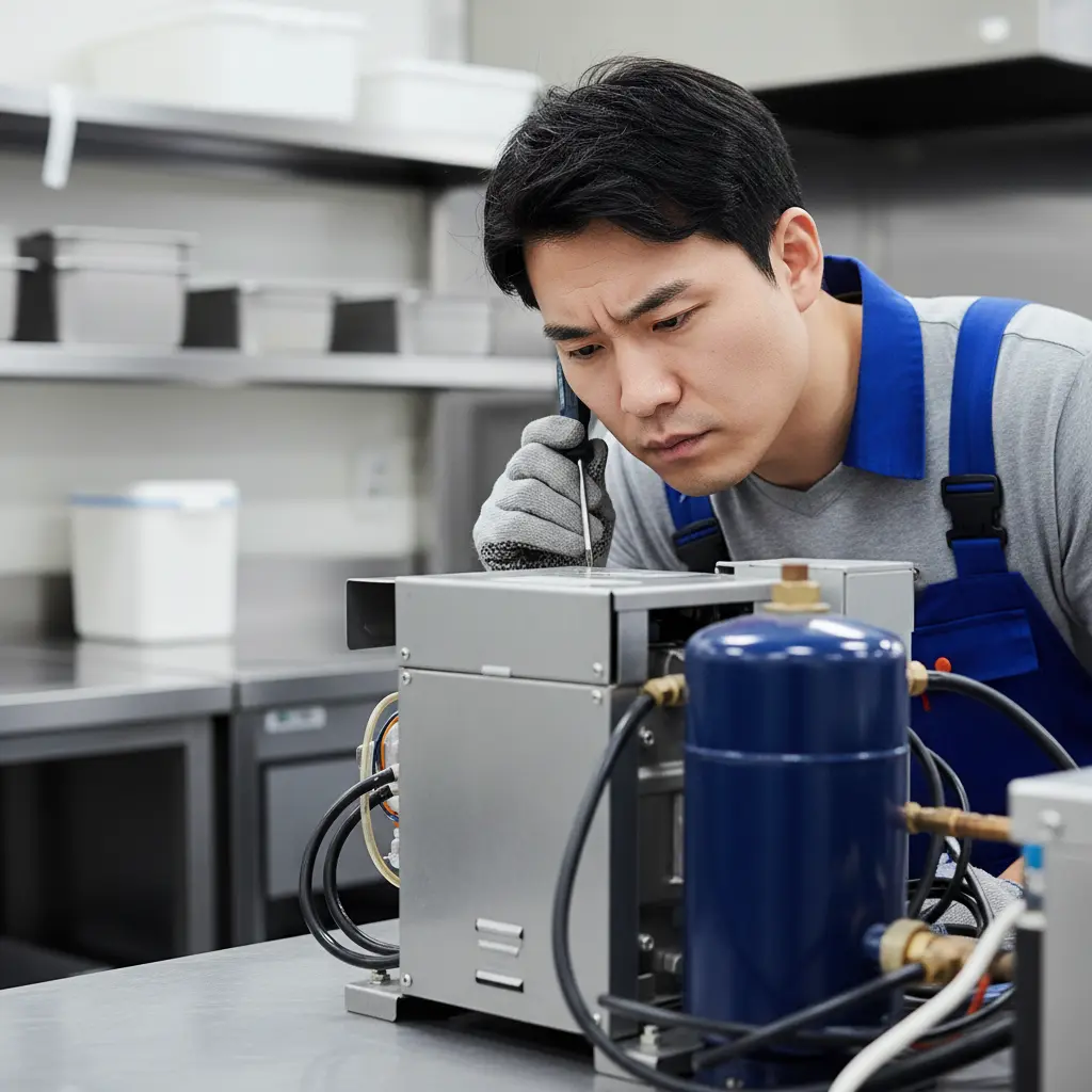 콤프레셔 소리 체크 필수