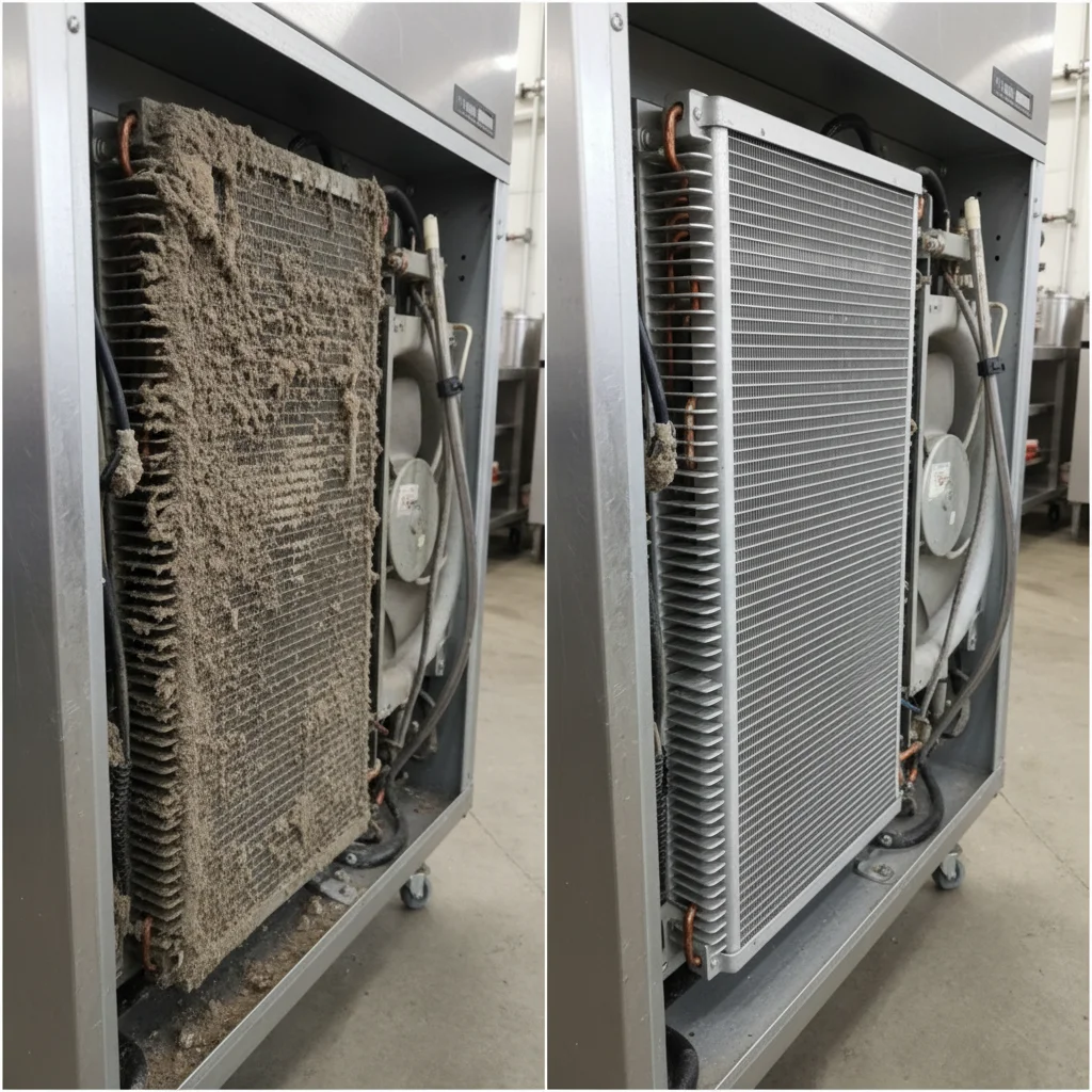 기계실 먼지 상태 비교