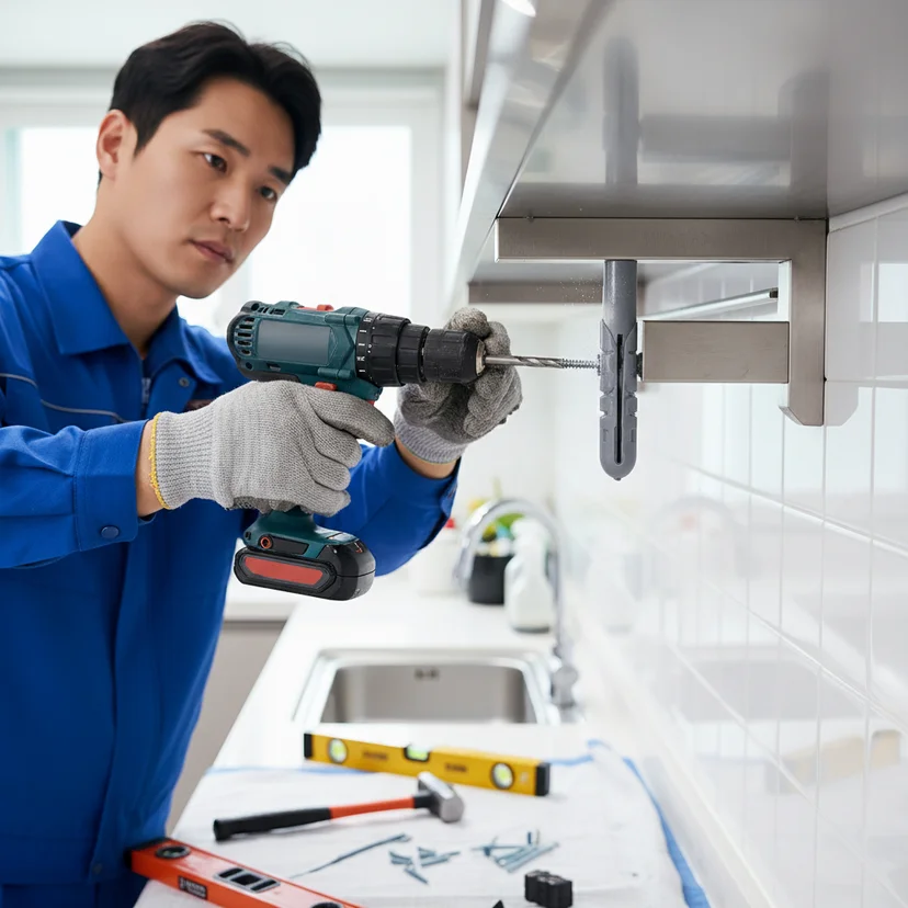 벽면 재질 확인 필수