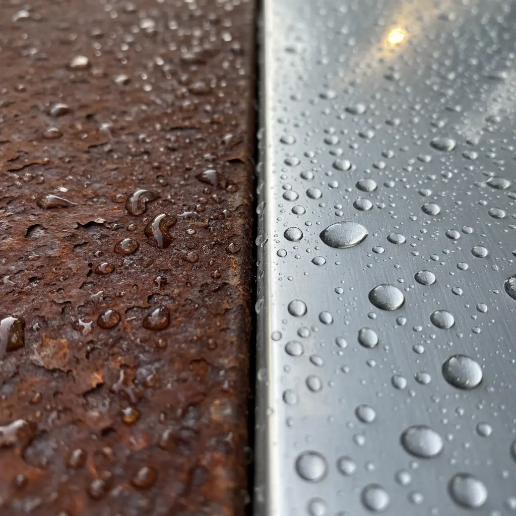 녹슨 201 vs 깨끗한 304