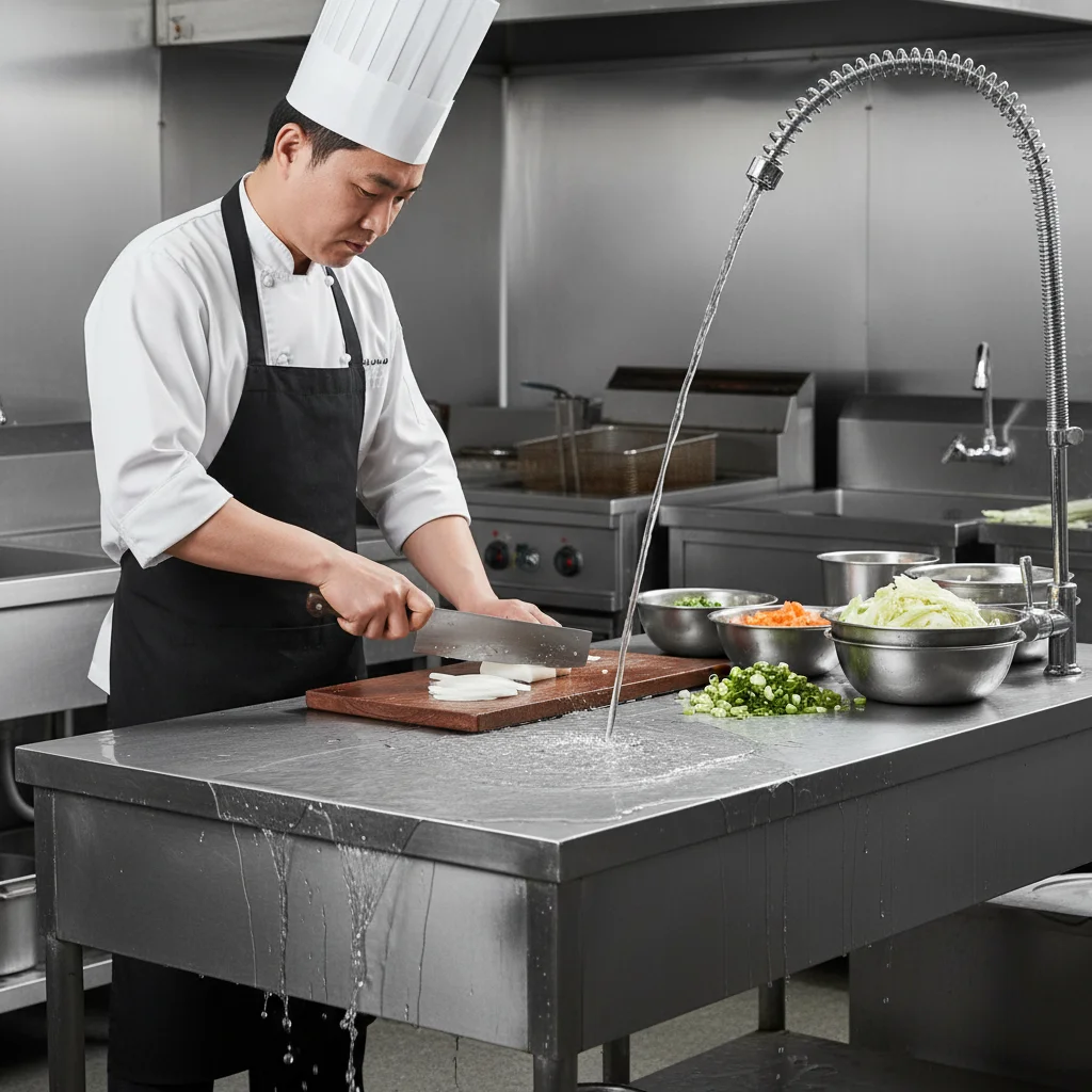 물 사용 많은 주방