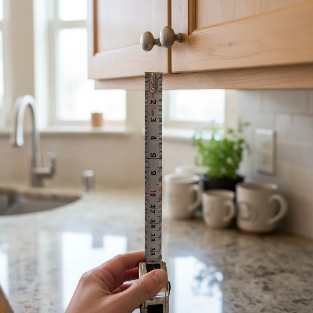 상하부장 사이 높이 측정