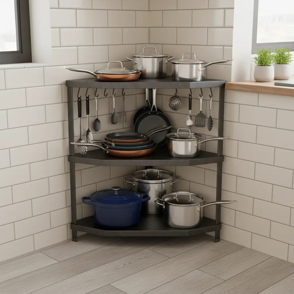 죽은 공간 살리는 코너 선반