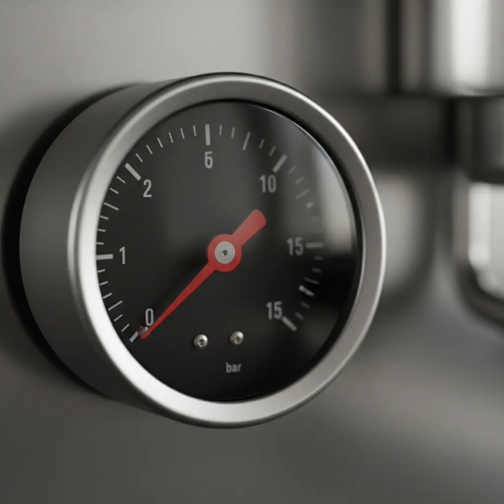 압력 9bar 확인