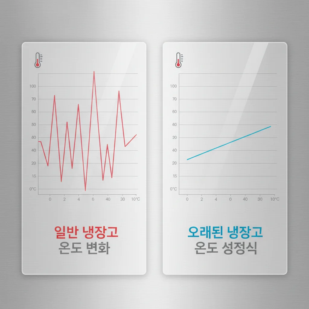 일반냉장고 vs 숙성고 온도 차이