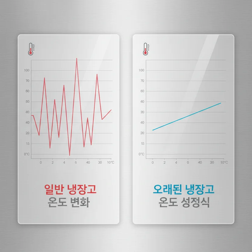 일반냉장고 vs 숙성고 온도 차이