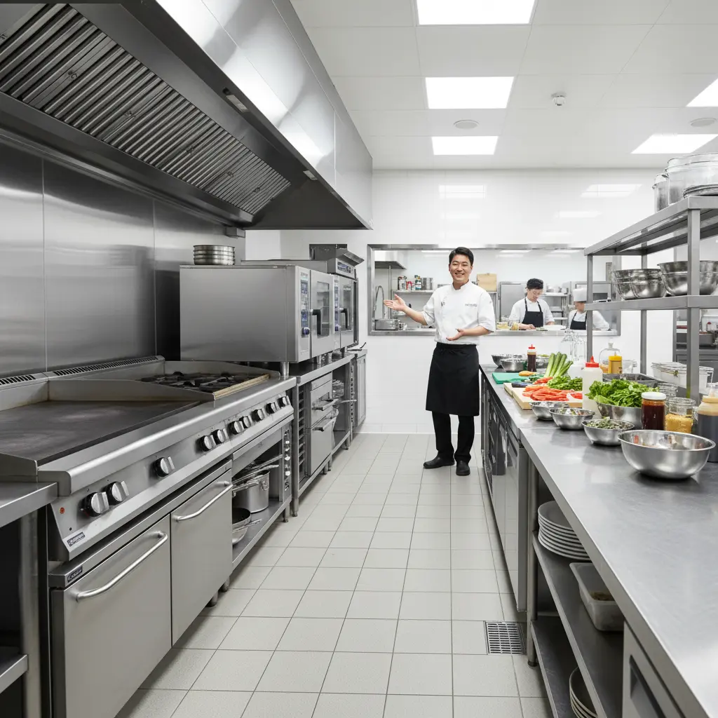 깔끔한 스텐 주방 완성