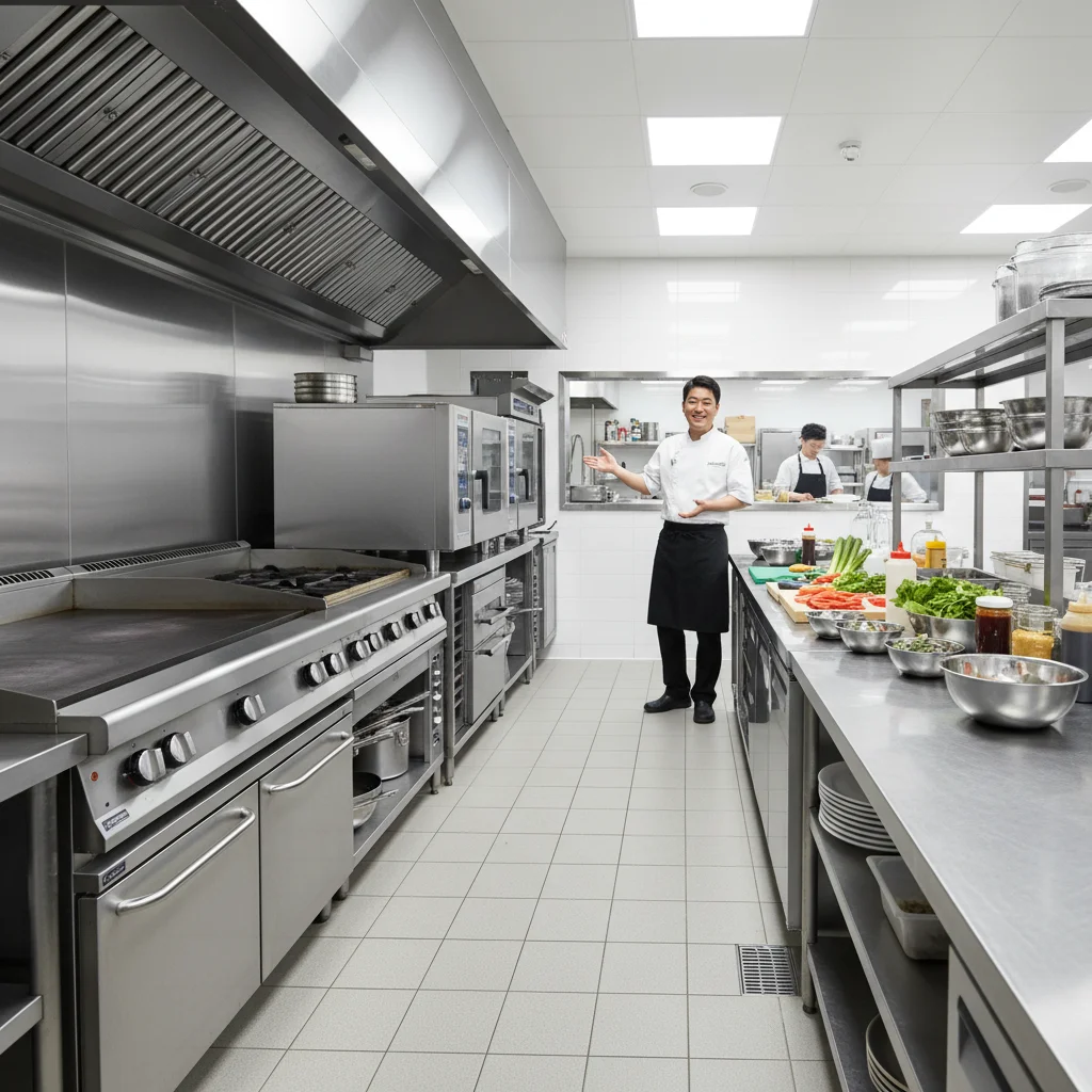 깔끔한 스텐 주방 완성