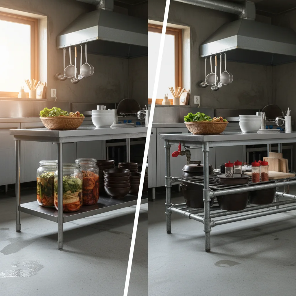 하부 선반 타입 비교