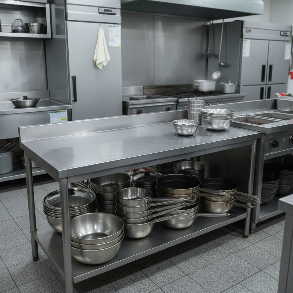 수납력이 좋은 2단 작업대