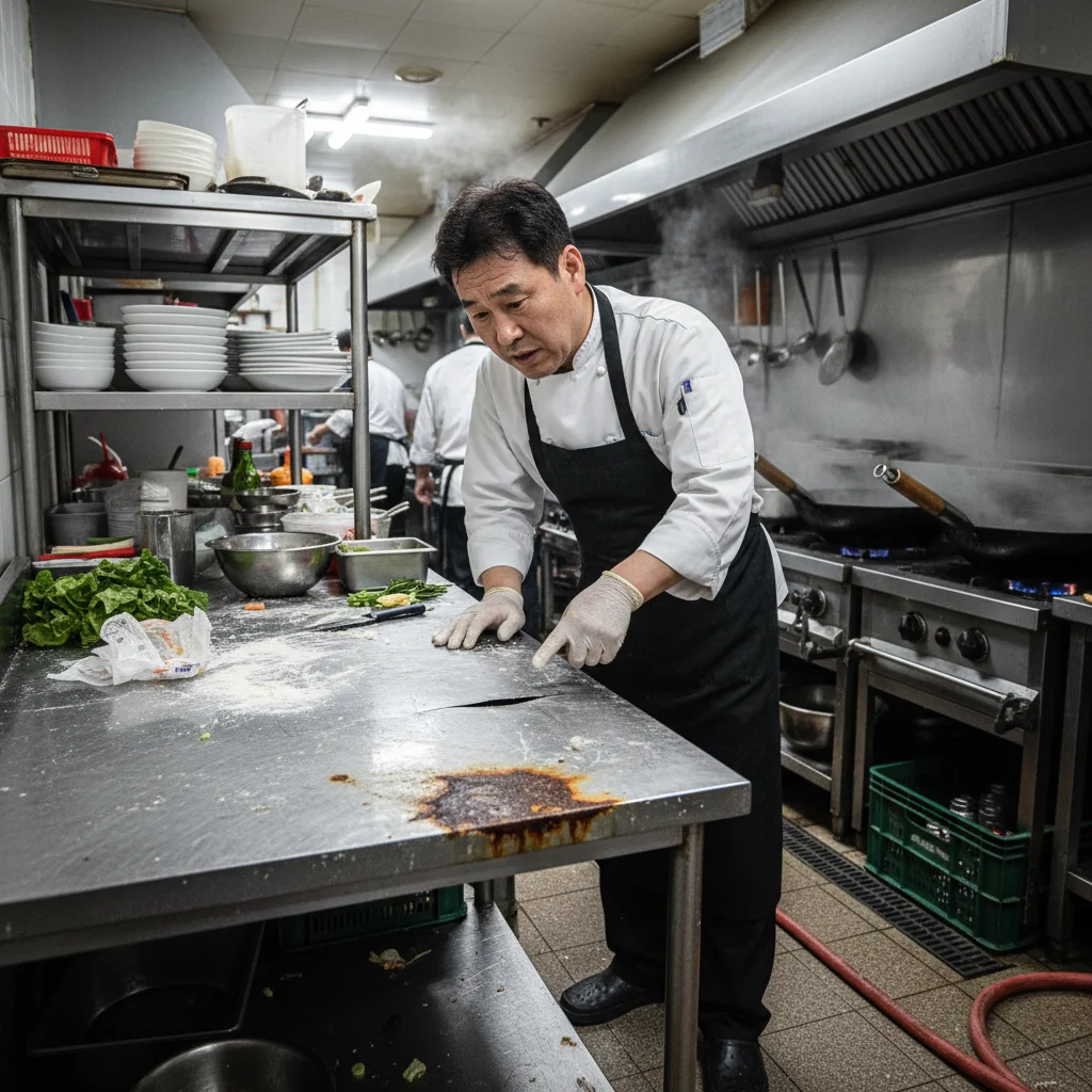 1년 만에 녹슨 작업대