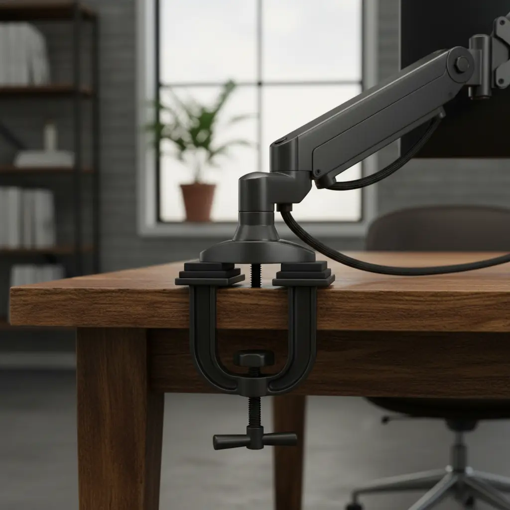 모니터암 설치 가능 여부