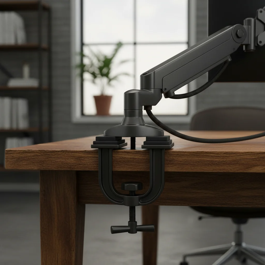 모니터암 설치 가능 여부