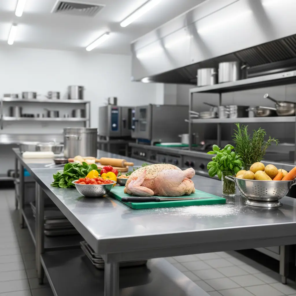 위생적인 스텐 작업대