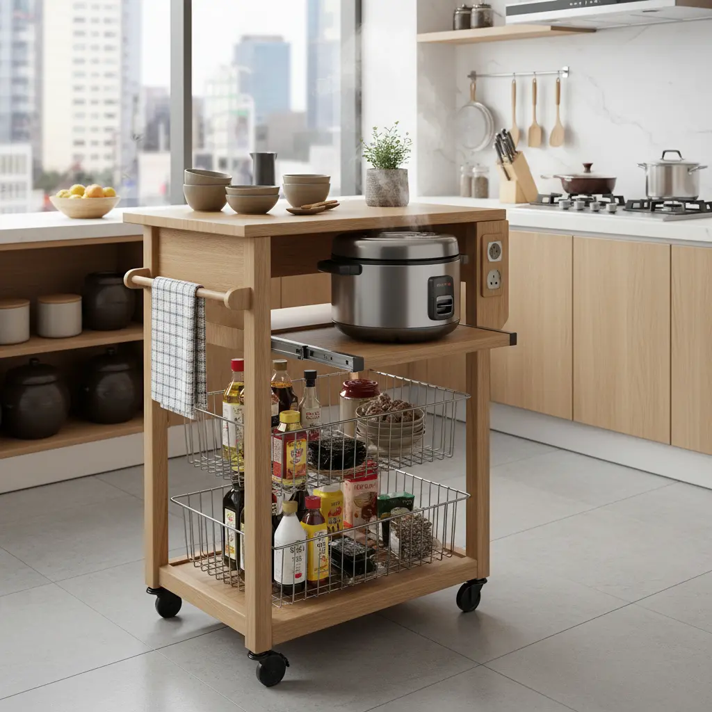 밥솥 슬라이딩 레일