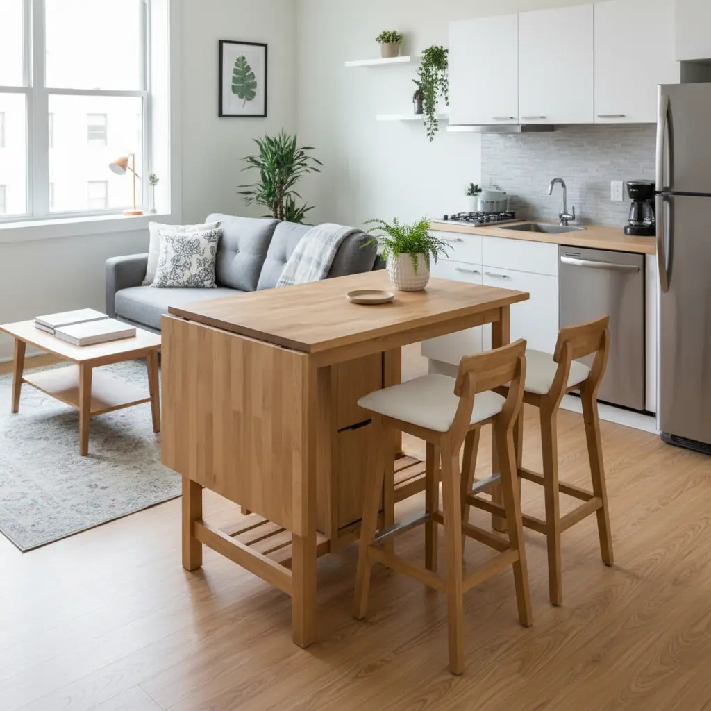 공간 절약 접이식 조리대