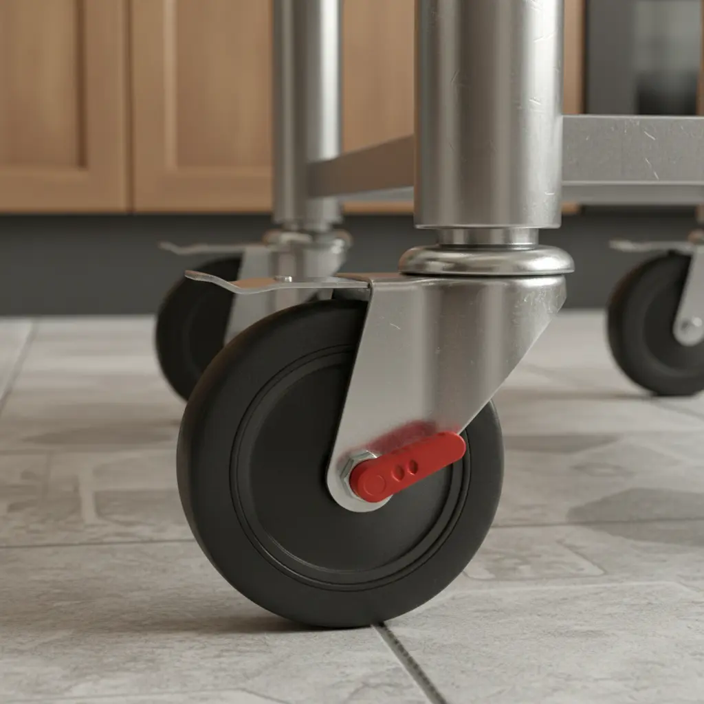 고정 가능한 바퀴