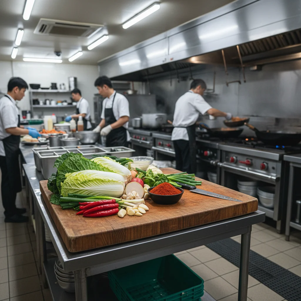 효율적인 주방의 중심 도마작업대