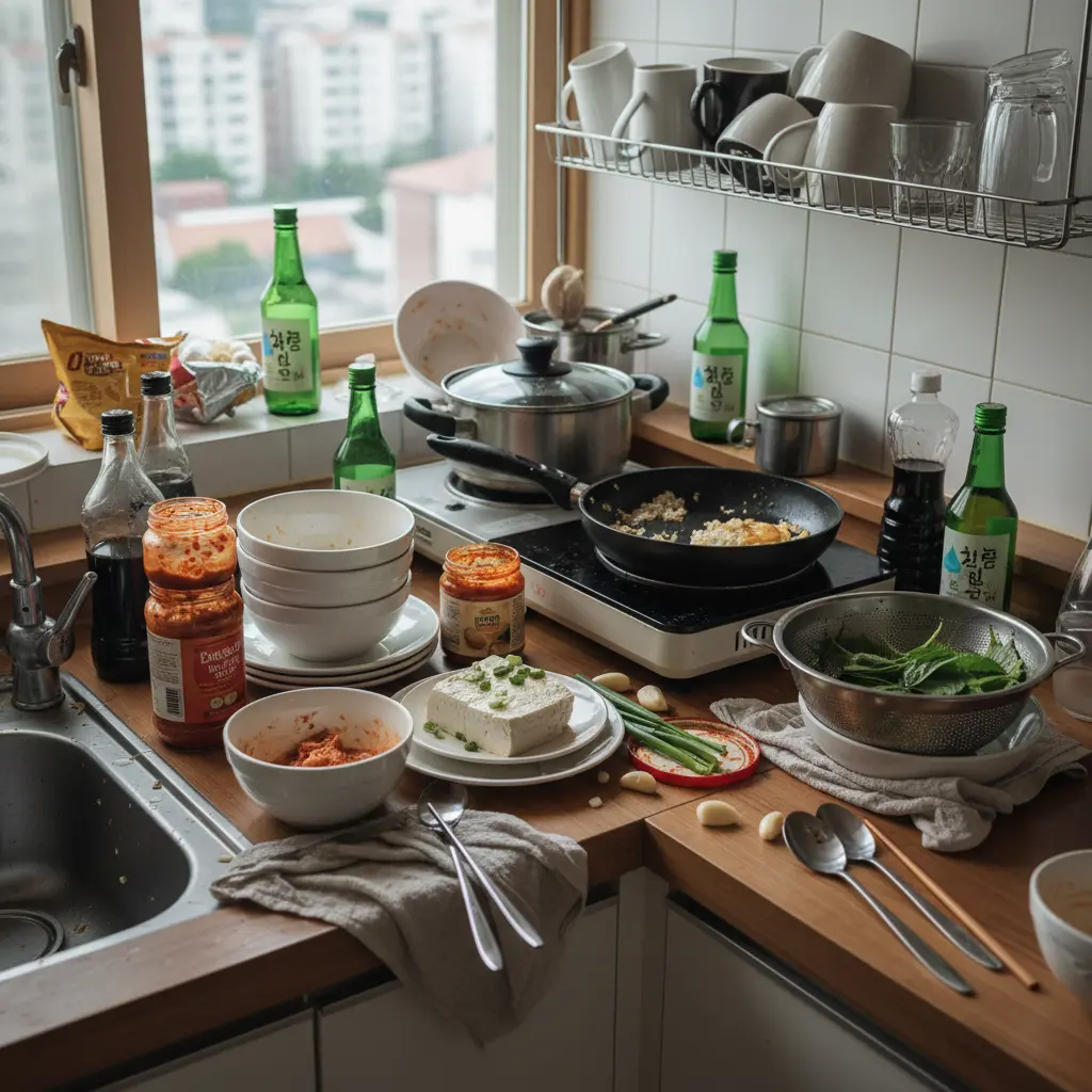 좁은 주방의 현실