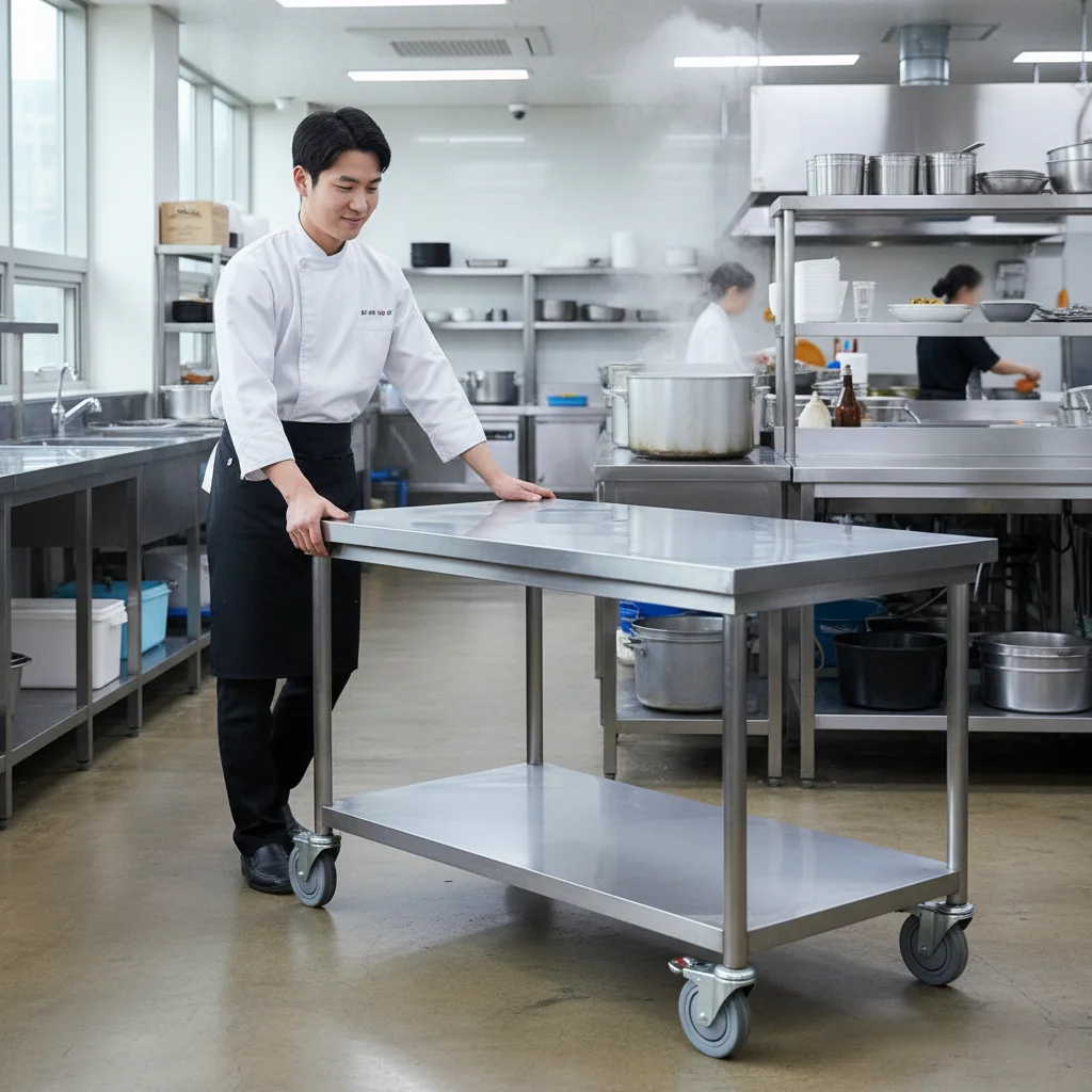 이동식 바퀴 작업대