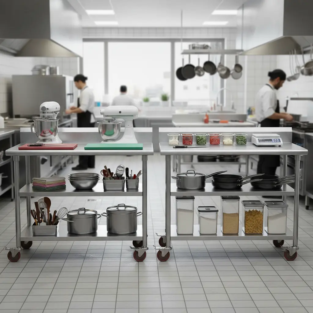 2단 vs 3단 수납력 비교