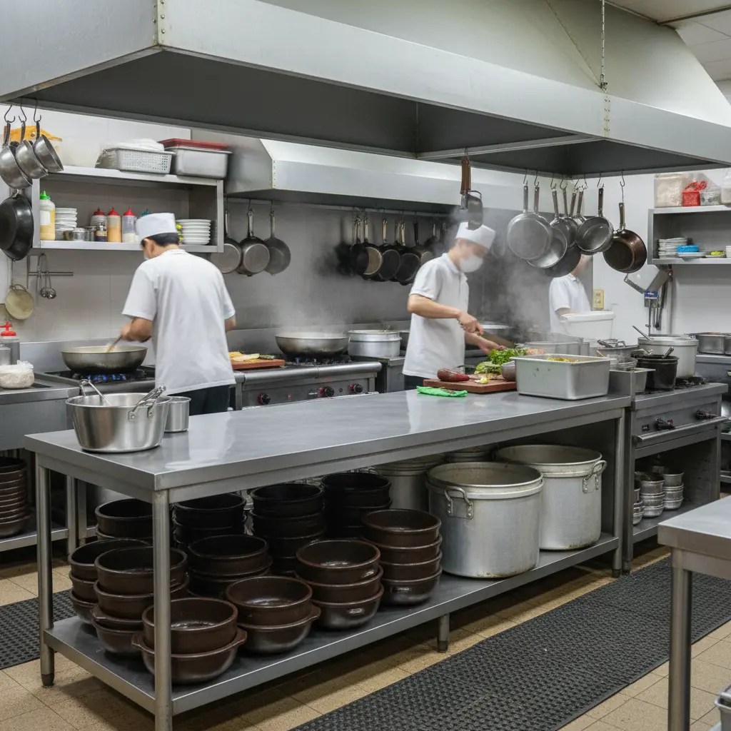 수납력 좋은 2단 작업대