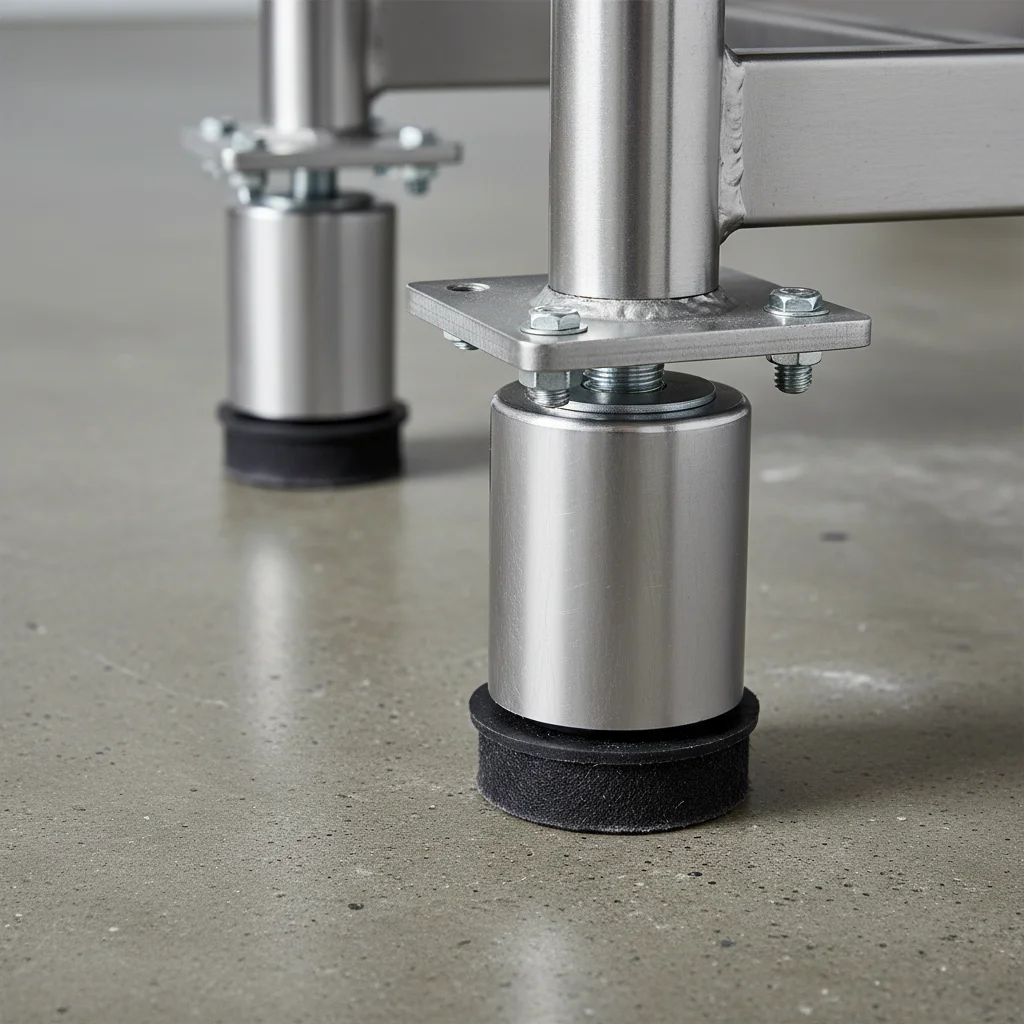 높이 조절발 확인