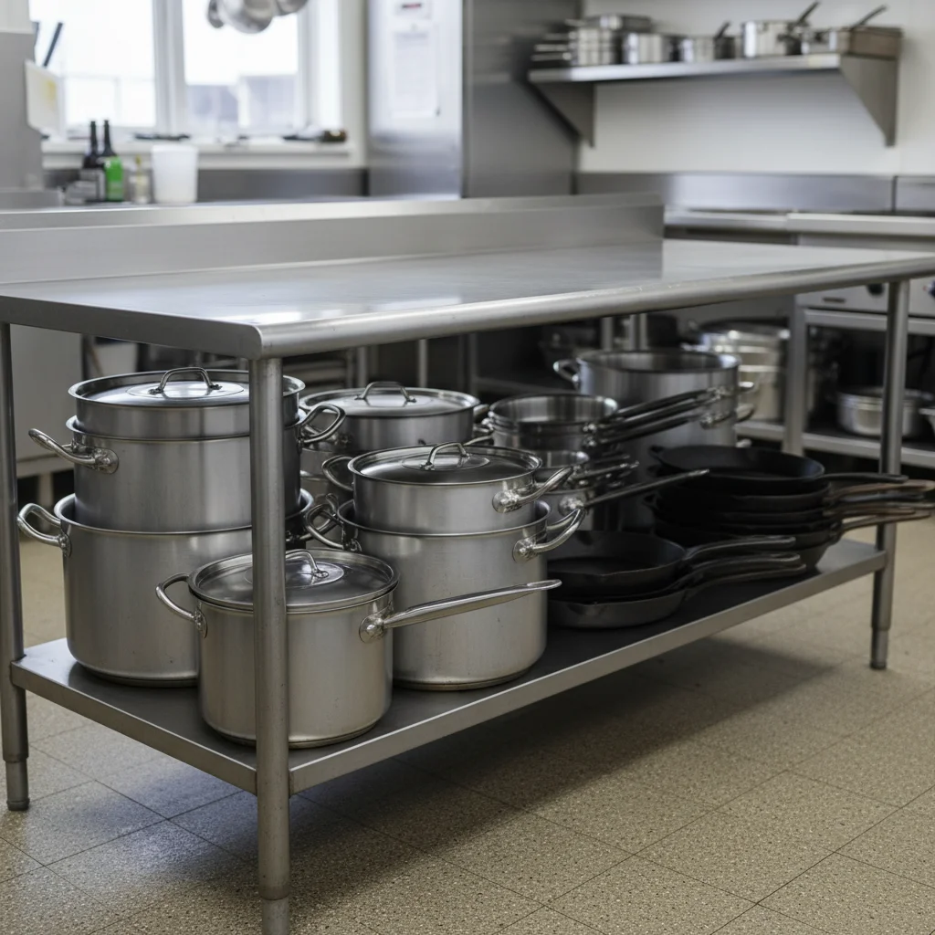 하부 선반 수납 예시