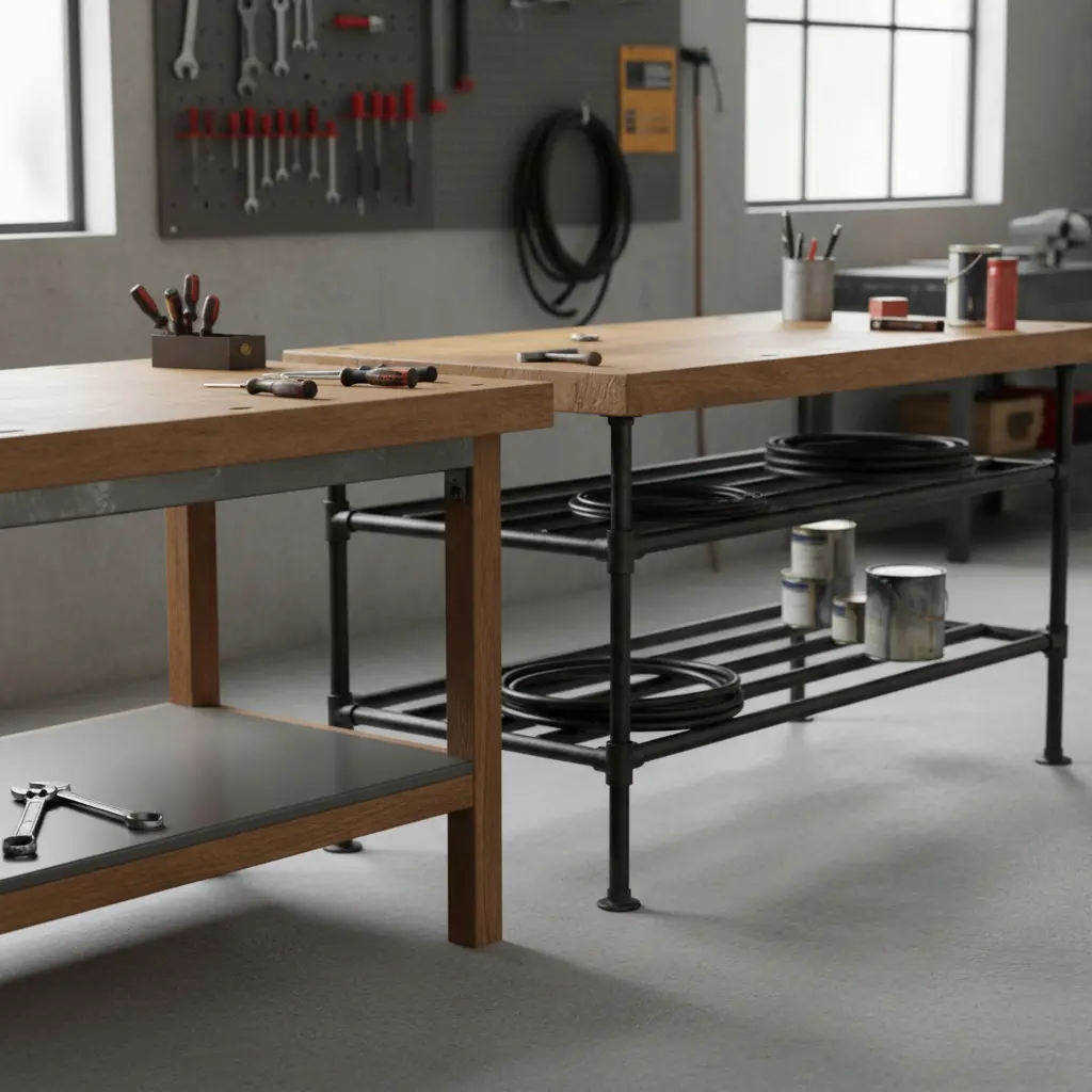 평선반 vs 파이프 선반