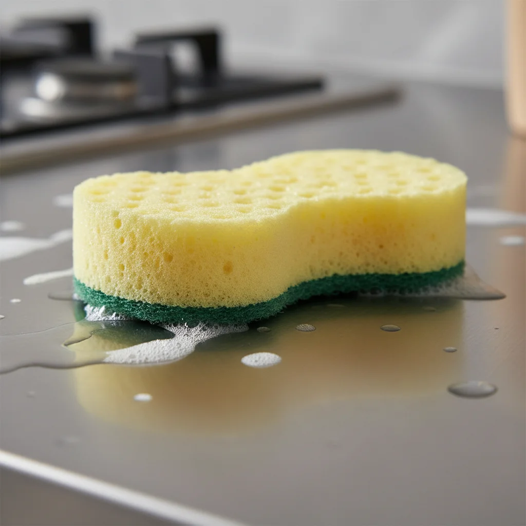 부드러운 스펀지 사용