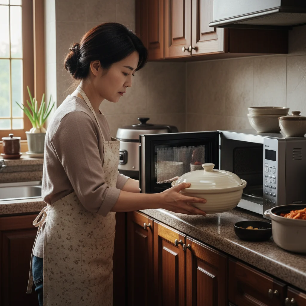 전자레인지용 접시